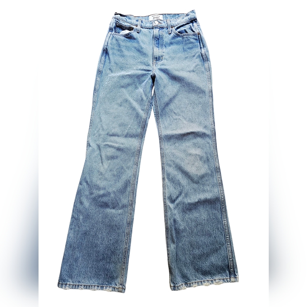 Reformation Georgia Retro High Rise Flare Light Blue Jeans‎ Size 28